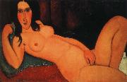 Amedeo Modigliani Reclining nude with loose hair France oil painting artist